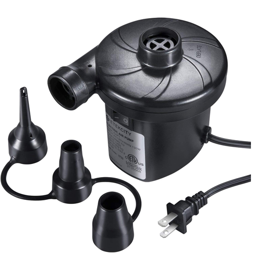 Electrical Air Pump, Quickly Inflates & Deflates All Large Volume Inflatables